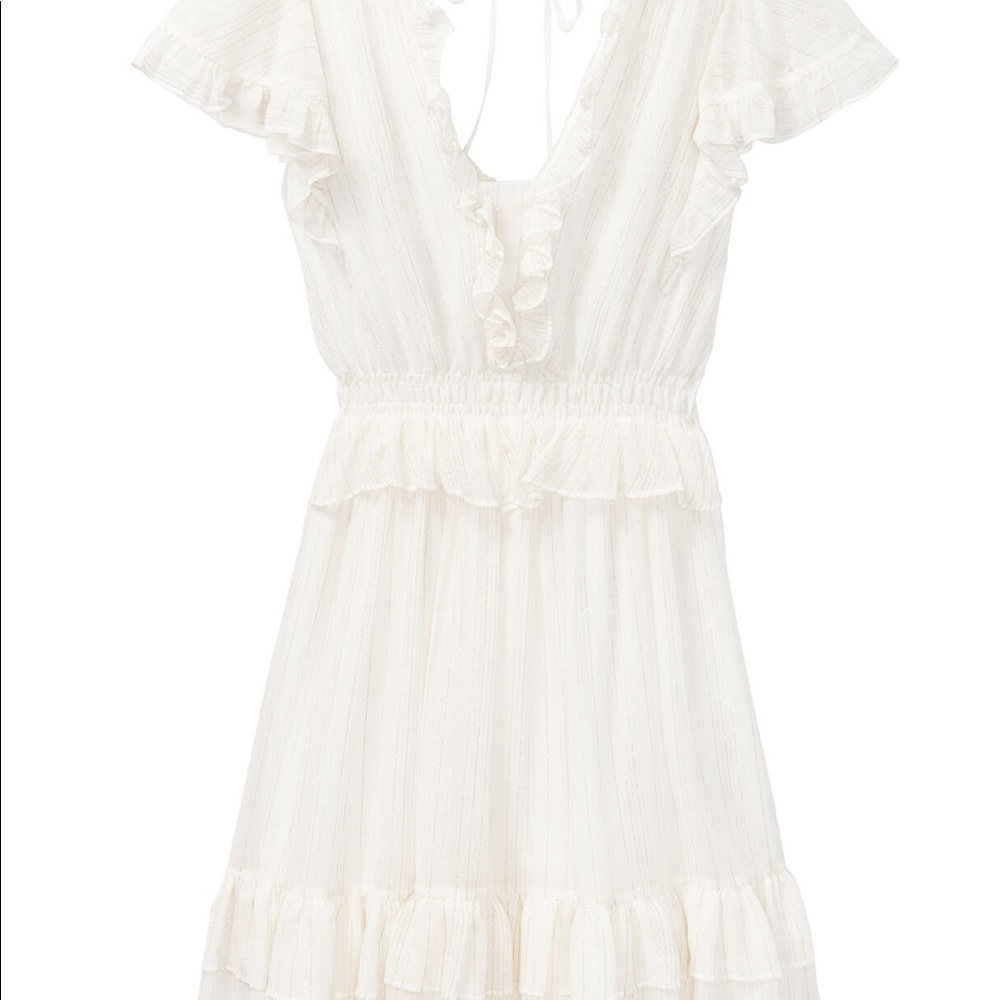 Never worn silk and cotton dress. Fits M-L size